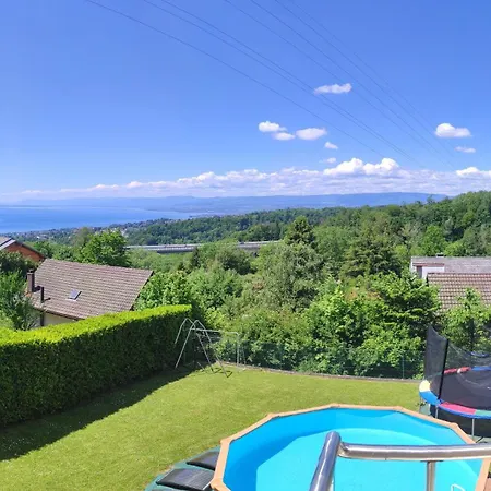 Apartment Joli Avec Terrasse Et Vue Pour Non Fumeurs Belmont-sur-Lausanne